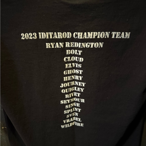 Hanes Iditarod 2023 Black Short Sleeve Graphic Tee - Picture 5 of 5